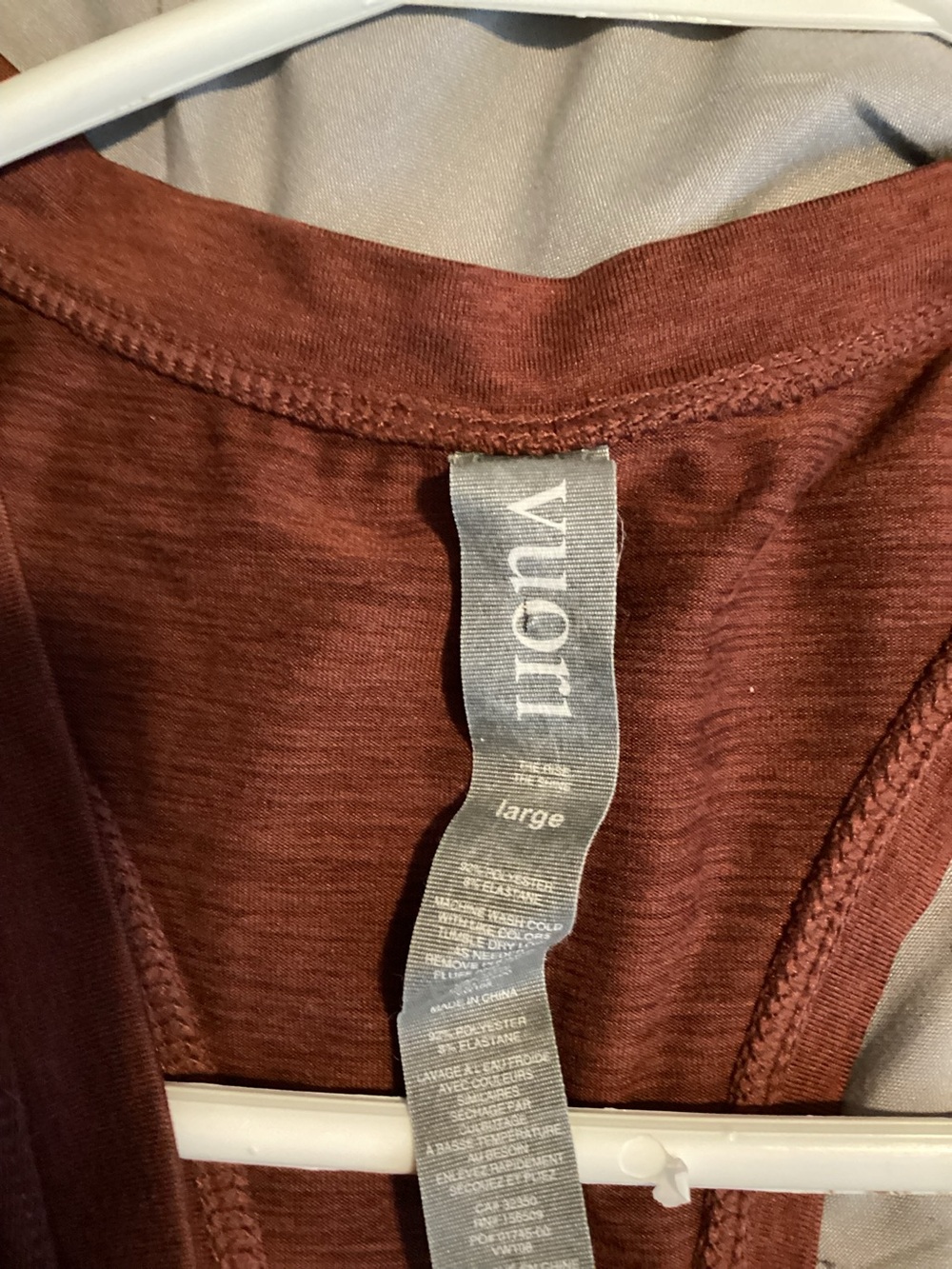Vuori burgandy Engery Racerback top - Picture 7 of 7